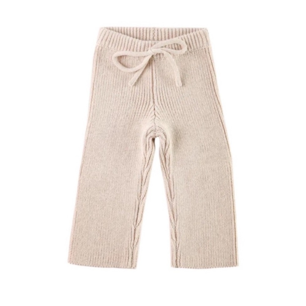 NWT Jamie Kay - Knitted Cotton Morgan Pant - Oatmeal Marle